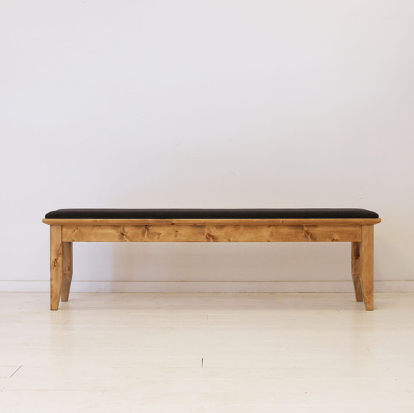 [送料無料] 無垢 ダイニングベンチ 長椅子 腰掛け [受注製作] 16-43f ：無料