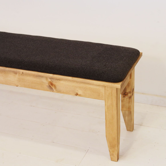 [送料無料] 無垢 ダイニングベンチ 長椅子 腰掛け [受注製作] 16-43f ：無料