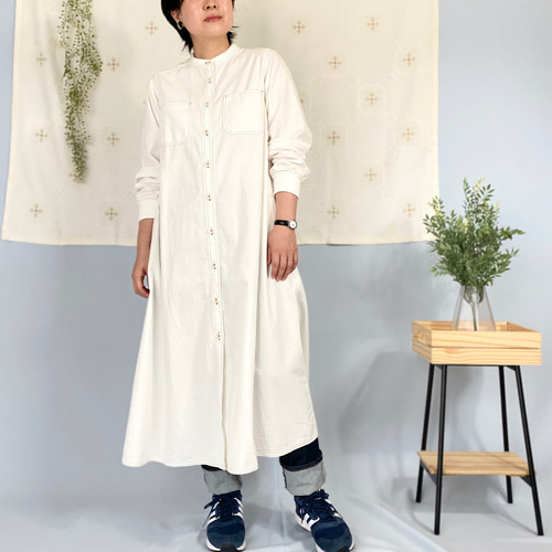 ✨希少✨Y’s デニム ロング シャツワンピース コットン100% 日本製 ロングシャツ シャツコート デニム シャツワンピース デニム