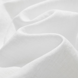 天然紋理亞麻襯衫，長袖襯衫，束腰外衣，白色 230513-1 第10張的照片