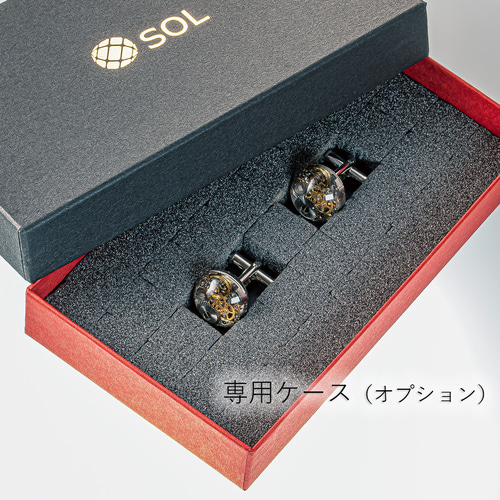 カフスボタン シルバー 機械式時計 ムーブメント カフリンクス