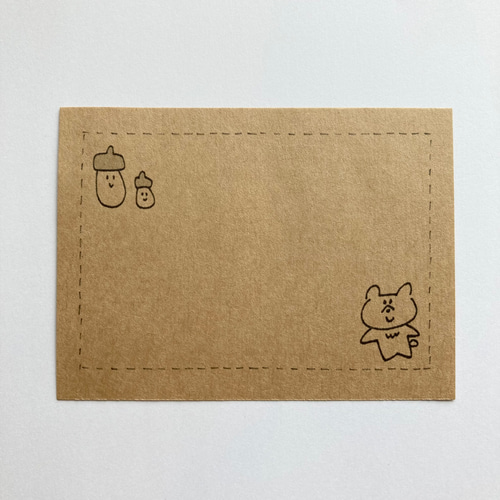 【非売品】M!LK メッセージカード ひとことメッセージカード 《 森のどうぶつ 》 メッセージカード Kumai