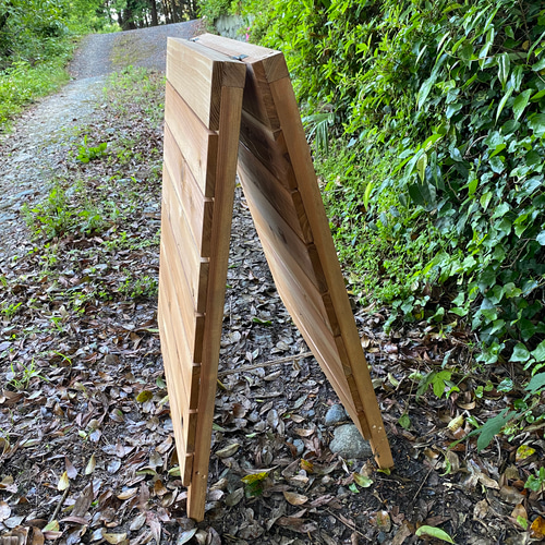 表裏反対A型すのこ看板 オークカラーver. その他インテリア雑貨 工房