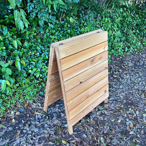 表裏反対A型すのこ看板 オークカラーver. その他インテリア雑貨 工房