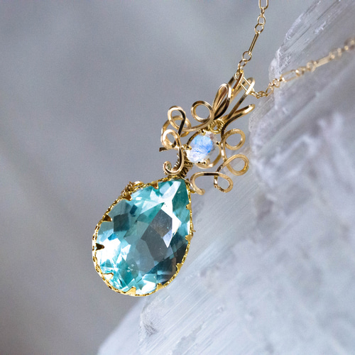 訳あり特価》希少アンダラクリスタル宝石☆アクアブルー