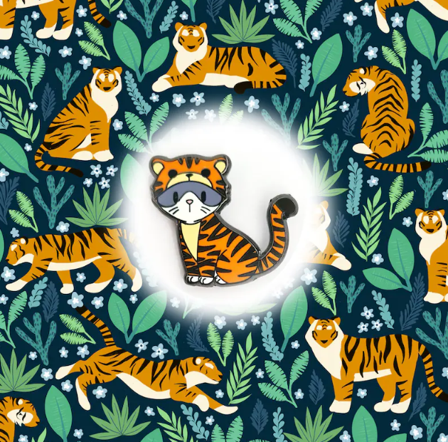 かわいいネコの干支着ぐるみピンバッチシリーズ「４点セット」