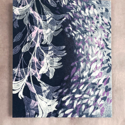 【手染め・型染め】Panel Art - Lily - Flow_パネルアート－リリーフロウ 10枚目の画像