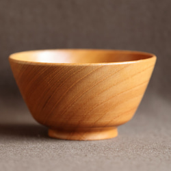 木製 ご飯茶碗（ケヤキ）no.24 1枚目の画像