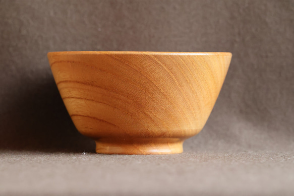 木製 ご飯茶碗（ケヤキ）no.24 4枚目の画像