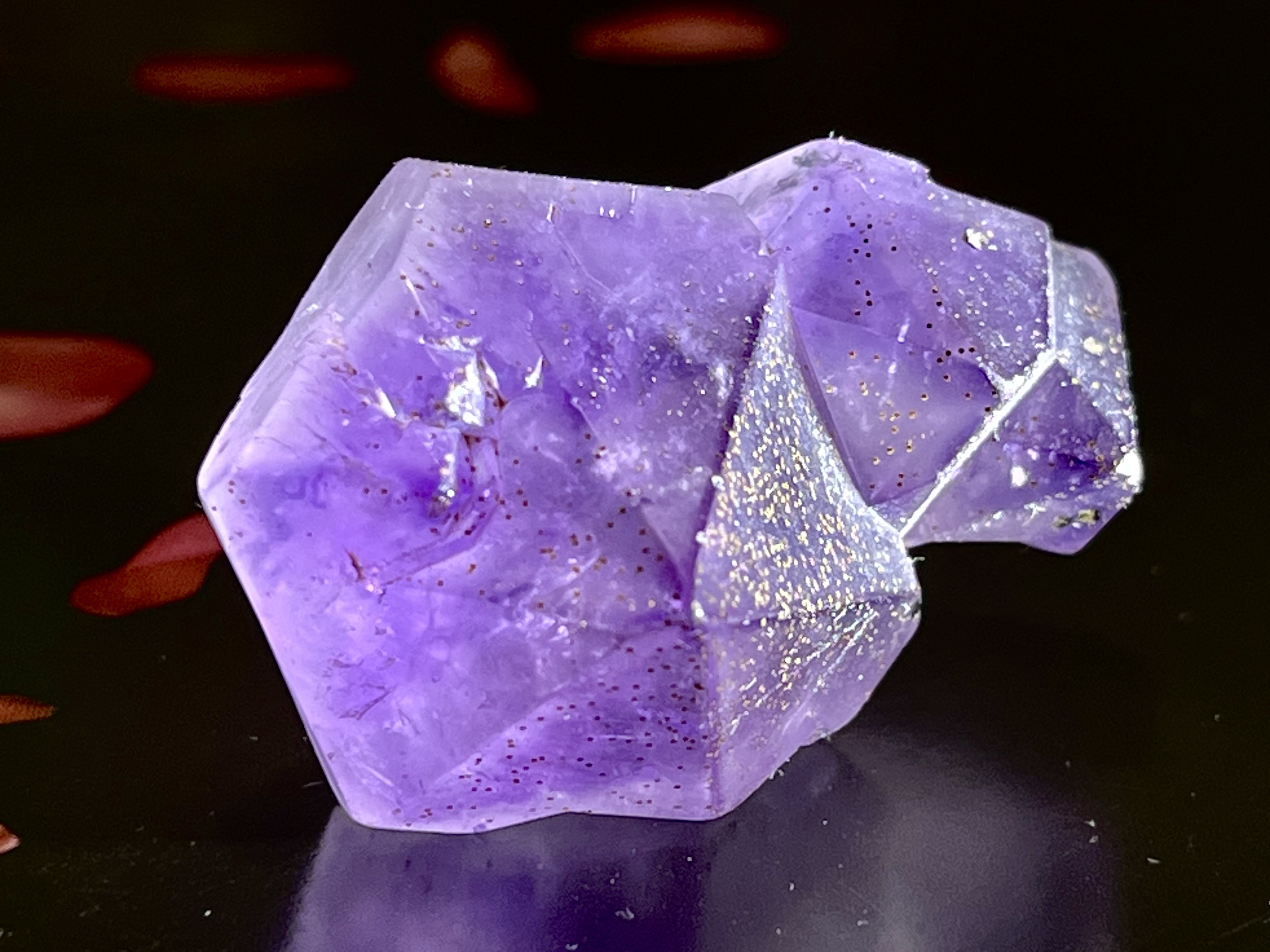 カコクセナイト✨ アメジスト 結晶 原石 ラフストーン 天然石 東洋