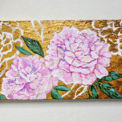 油彩画　「　シャクヤク　」　額付　原画 楽天市場】芍薬（油彩画｜絵画）：アート・美術品・骨董品・民芸