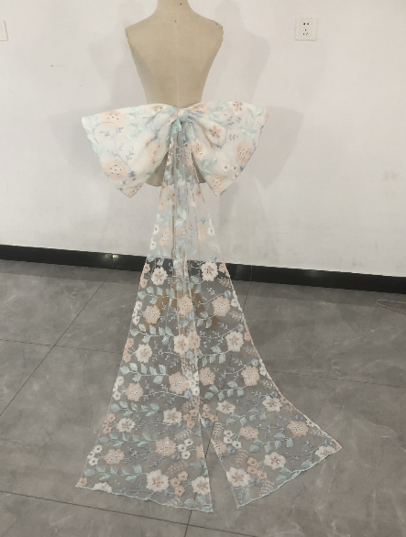 即納！高品質！ふっくら柔らかなバックリボン トレーン 取り外し可能  