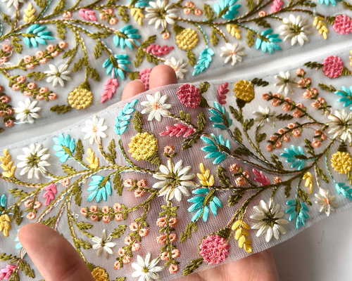 ＊459.470.471＊~＊母さんナース＊~布リース　インド刺繍リボン 459.470.471＊~＊母さんナース様専用＊~布リース インド刺繍