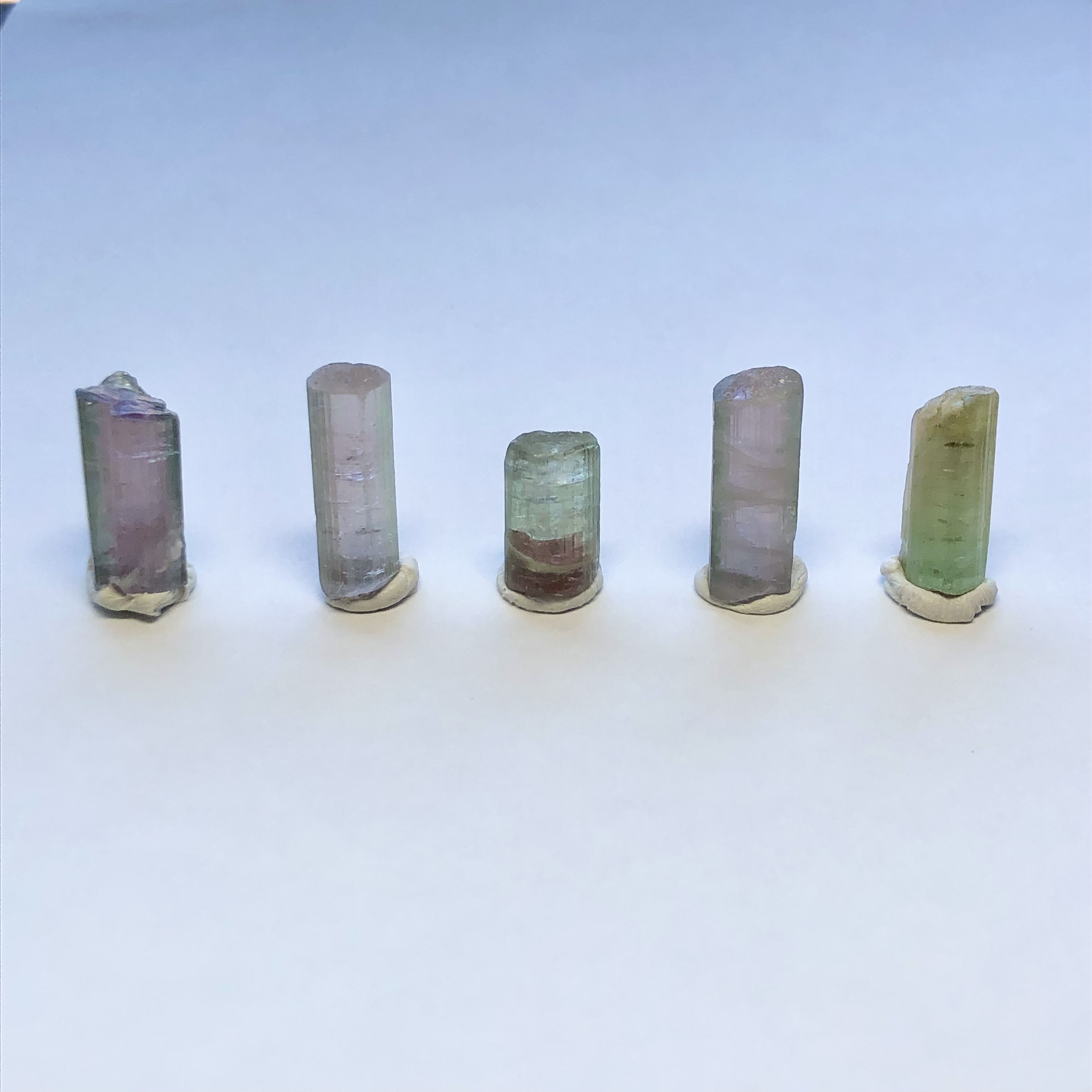 トルマリン 【5個セット 現品限り】 原石 鉱物 天然石 (No.1550)