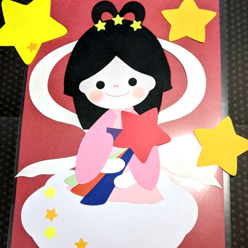 壁面飾り 七夕 織姫と彦星① 雑貨・その他 ナムナム 通販 15939341