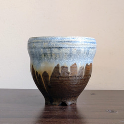 穴窯　焼き締め花器 穴窯 焼き締め花器 穴窯による焼き締めの花器 一輪挿し・花瓶・花器
