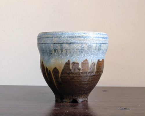 植木鉢陶器 多肉植物の魅力植木鉢 「輪」 一輪挿し・花瓶・花器 藤見窯