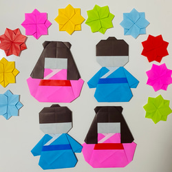 ① 折り紙 ハンドメイド 七夕 7月 壁面飾り その他素材 melon 通販