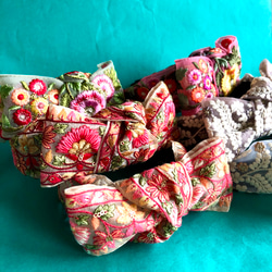 幅広のインド刺繍リボンをたっぷり使用したおリボンタイプのカチューシャ　ヘッドドレス 7枚目の画像