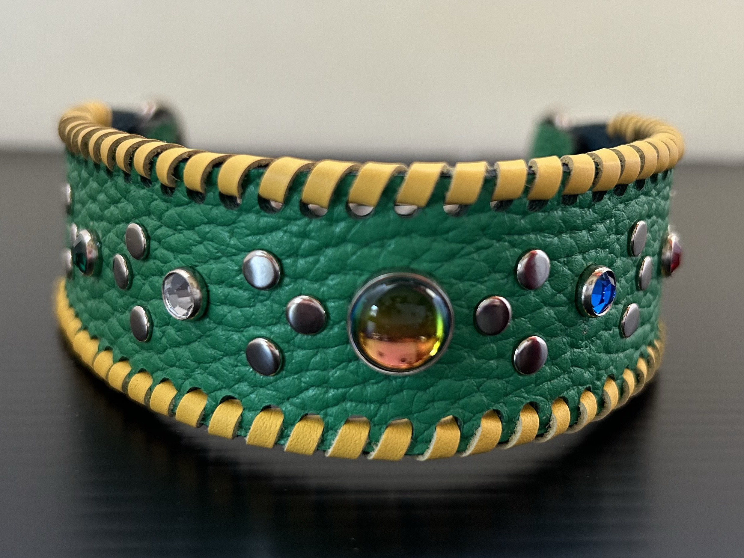 犬の本革ハーフチョークNo.246(中型犬)