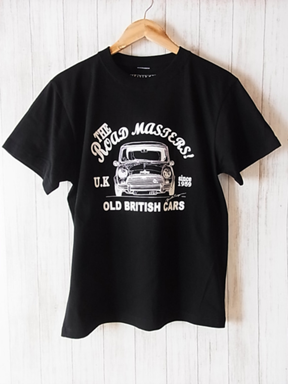 ブリティッシュカー Tシャツ　Ｍ or Lサイズ　☆ブラック☆　車　YOUTH TRIP 1枚目の画像