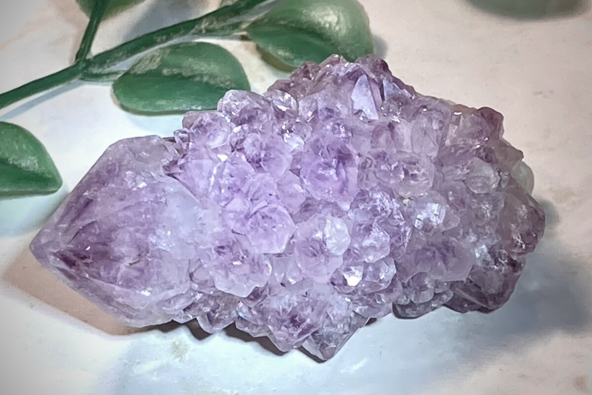 トライゴーニック✨虹入り　カクタスアメジスト　サボテン水晶　ラフストーン　原石 トライゴーニック✨虹入り　カクタスアメジスト　サボテン水晶　ラフストーン　原石