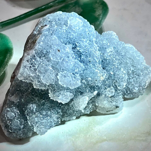 インド産 ブルーカルセドニー 原石 ラフストーン 【公式通販】