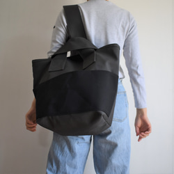 CLOUCHY SHOULDER BAG（チャコール/グレー×ブラック） 14枚目の画像