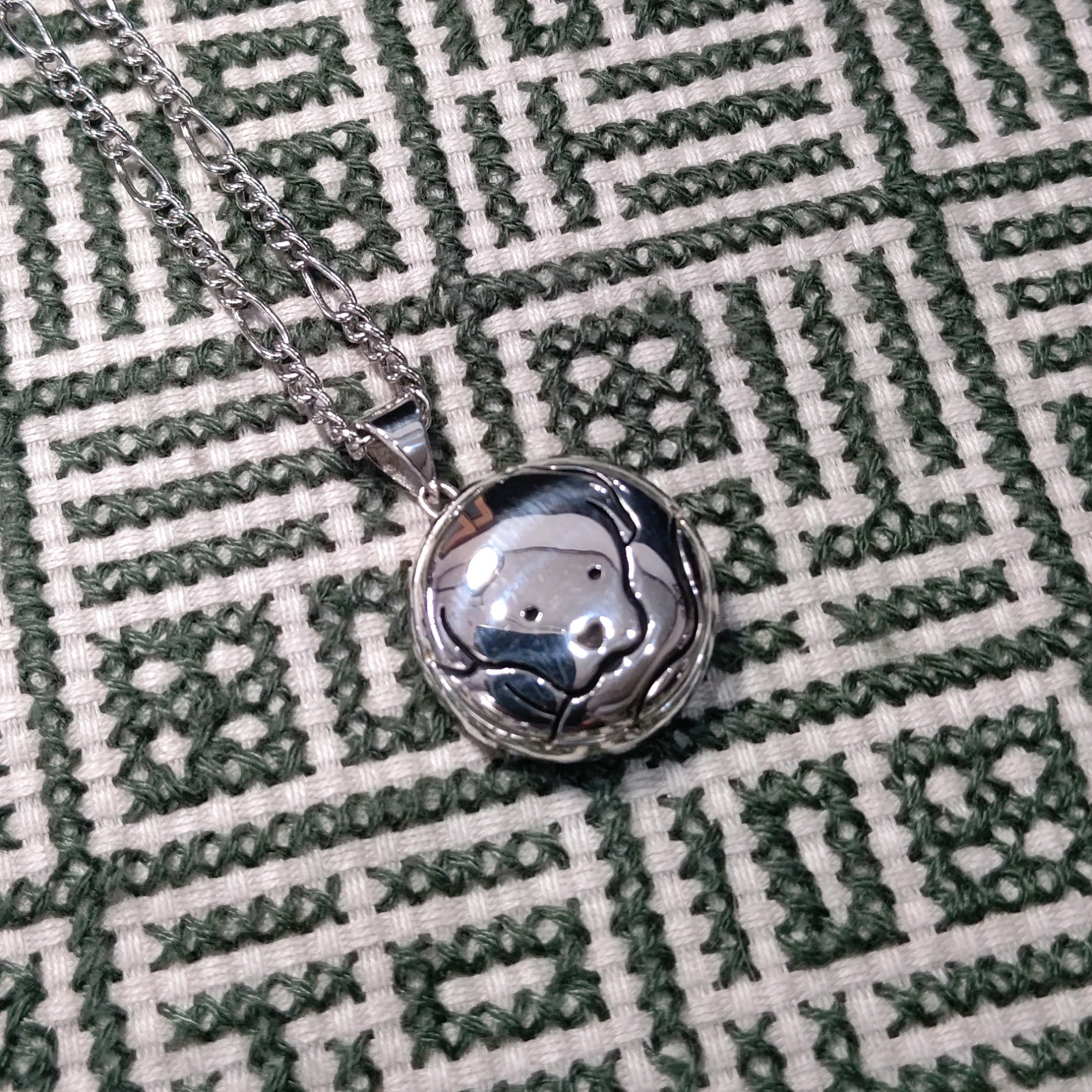 Sale!!モデルは愛犬「バリック」ゴールデンレトリバーの幼き頃...オーバーレイのペンダント