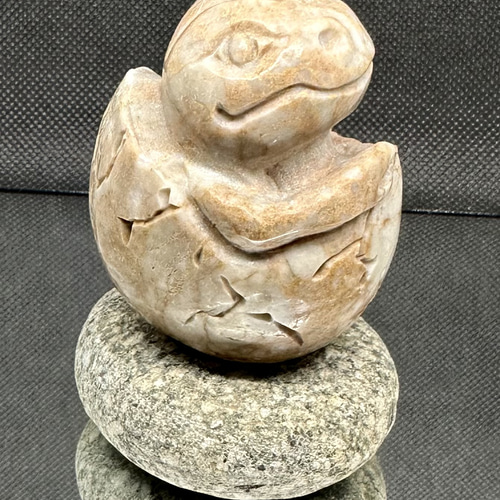 珊瑚 彫刻【鳳凰】置物