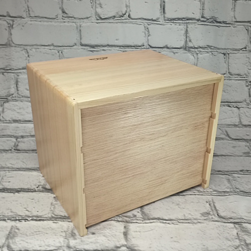 クラシック木製キャビネット 9引き出し　高品質 ひのきのレザートレー3段引き出しキャビネット チェスト