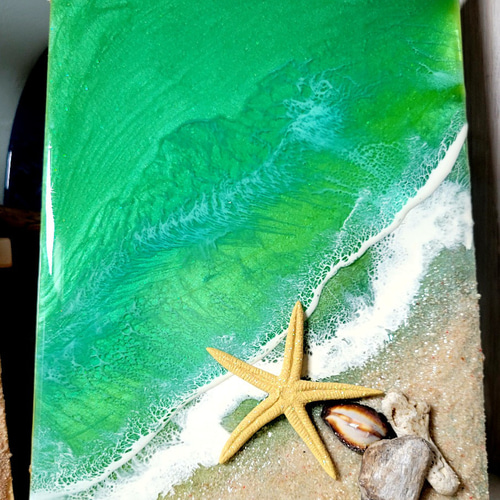 レジンオーシャンアート グリーンラグーンの海