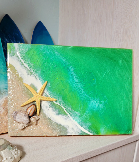 レジンオーシャンアート グリーンラグーンの海 レジンオーシャンアート グリーンラグーンの海