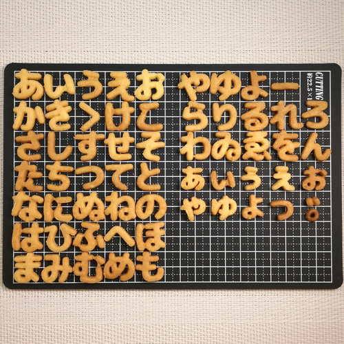 20サイズ「ひらがな/丸ゴシック」単品販売 イジェクタ式クッキー