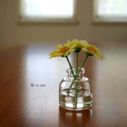 (再販)小花を飾りたい♪✿クレイフラワー マーガレット 黄色 マジカルウォーター NO.MWM5ーY 5枚目の画像