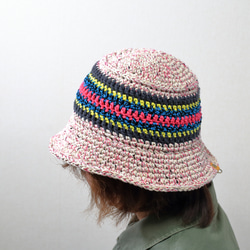 バケットハット　かぎ針編み　夏帽子　　日差し避け シンプルなバケットハットの編み方👒 初心者でも編みやすい☆日