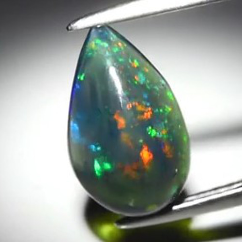 1.59ct 極上遊色 天然 エチオピアン ブラック オパール ｜鑑別済ロット 
