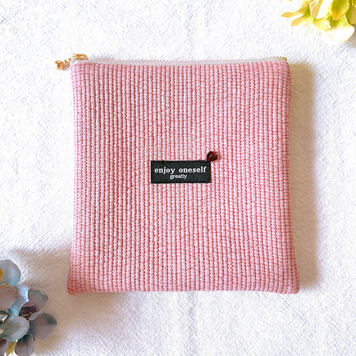 ヌビ＊スクエアポーチ フラットポーチ イブルキルト ポーチ ルイ 通販