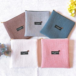 ヌビ＊スクエアポーチ フラットポーチ イブルキルト ポーチ ルイ 通販