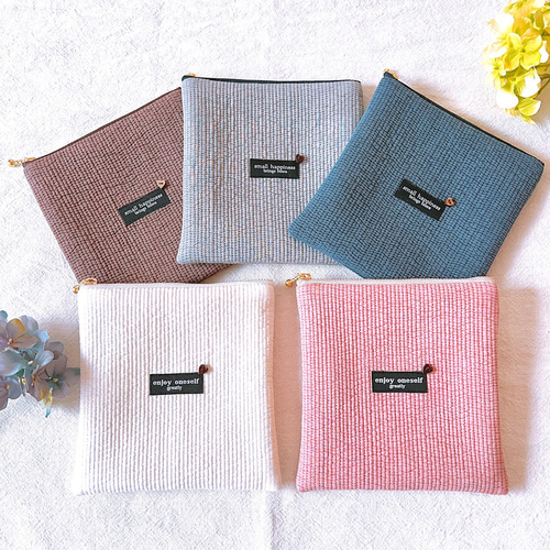 ヌビ＊スクエアポーチ フラットポーチ イブルキルト ポーチ ルイ 通販