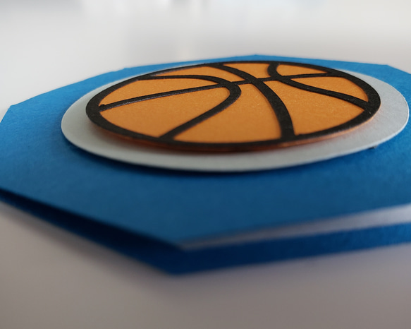 八角形バスケットボール カード 5枚 封筒付き 2枚目の画像