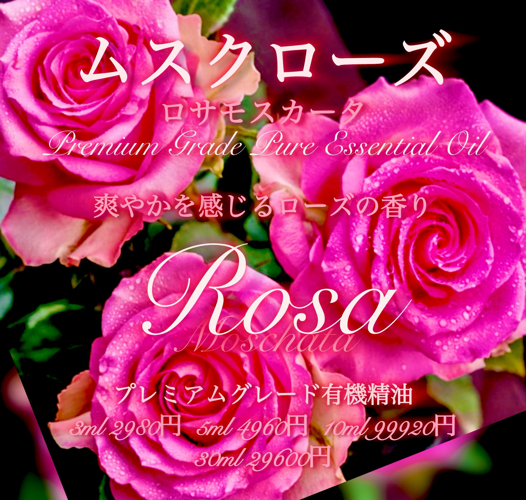 ムスクローズ(ロサモスカータ)精油30ml