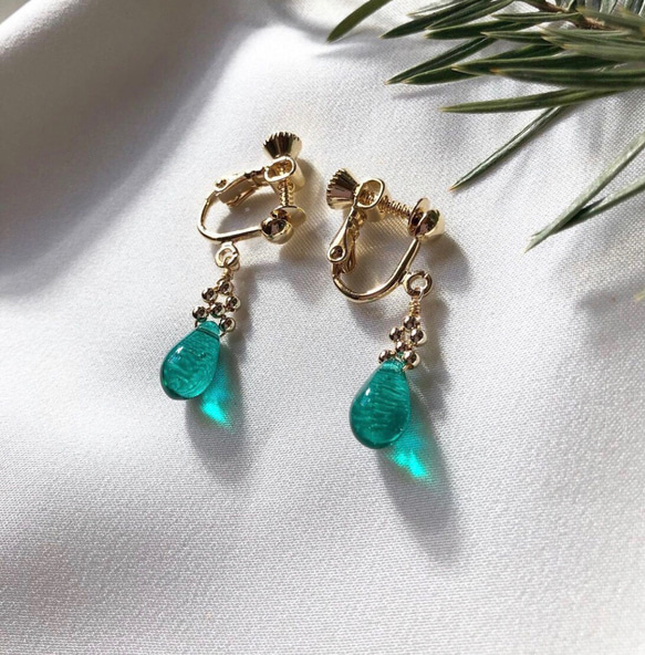エメラルドグリーン（ピアス、イヤリング） ピアス（その他 