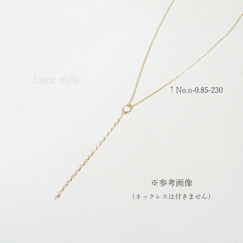 No.c-1.15-347○*K18チェーンチャーム○*18金 ラリエット