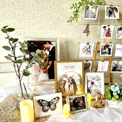 春夏婚向け ウェルカムスペース セット IKEAミールヘーデン付き ナチュラル 装飾 造花 結婚式 受付 3枚目の画像