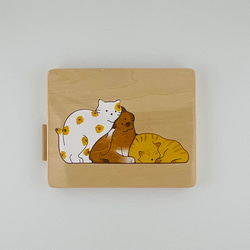 木製パズル　猫の昼下がり 5枚目の画像