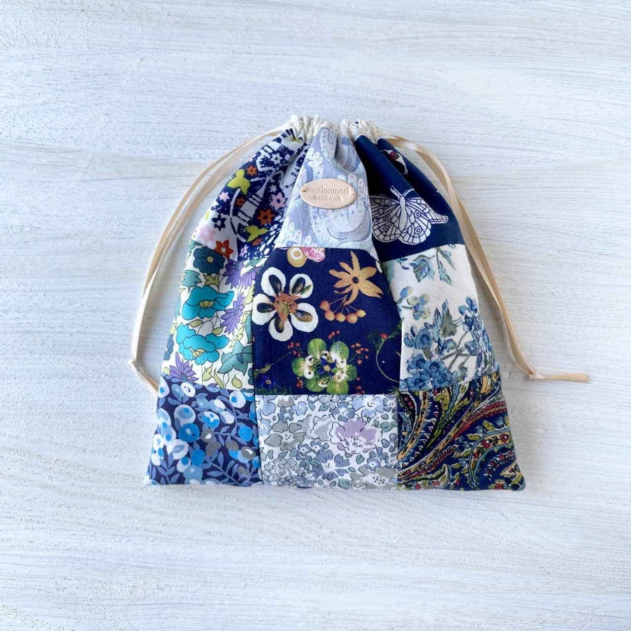 【handmade】巾着袋SS リバティ使用