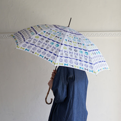 竹傘印章 晴雨兼備的長傘 ALCEDO 161052 陽傘傘印章 竹柄 第11張的照片