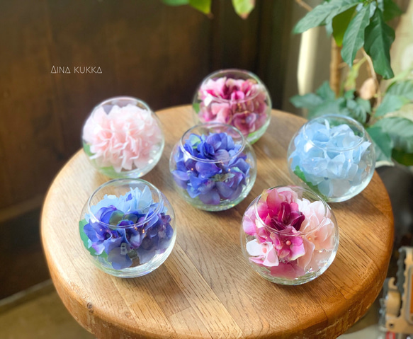 紫系アジサイ・バラの造花アレンジメント 2505-4860.jpg