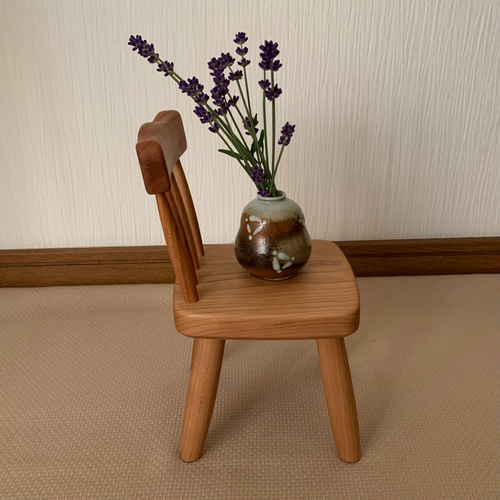 小さい椅子 インテリア 花台 木工作品 ウィンザーチェア その他